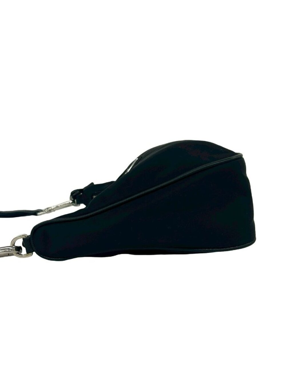 Prada Re Edition Re-Nylon Saffiano Leather Shoulder Bag Semi Black - Picture 5 of 9